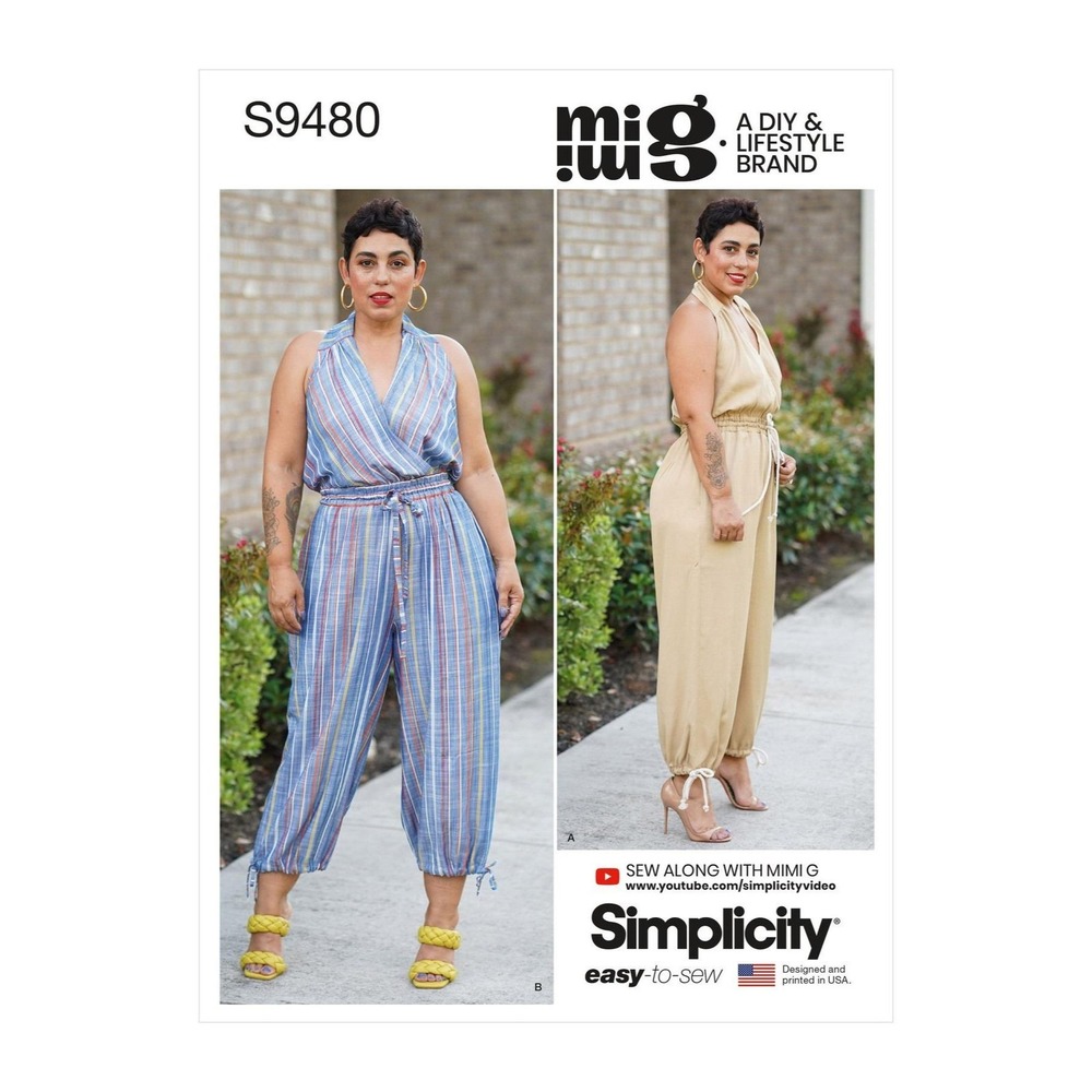 Simplicity S9480 R11328 Mimi G Women's Jumpsuit Sewing Pattern Size H5‎ 6-14